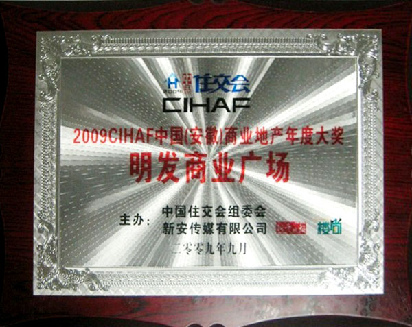 2009CIHAF中國(guó)安徽商業地産年度大獎