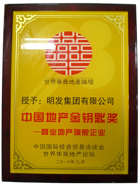 中國(guó)地産金鑰匙獎——商業地産旗艦企業